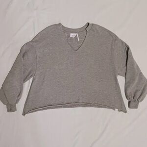 Urban Outfitters Out From Under Heather Gray V-Neck Top oversized